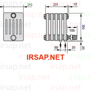 Радиатор IRSAP Tesi 60300/5 T26 CL 01